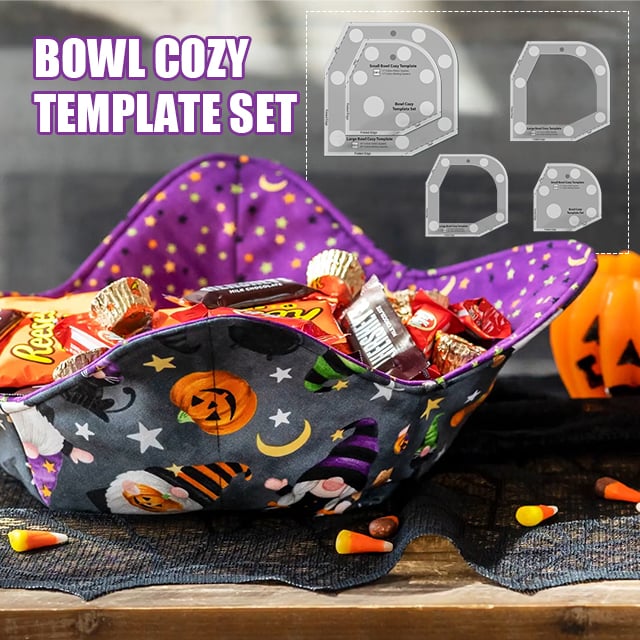 Bowl Cozy Template Cutting Ruler Set - 2PCS (With Instructions)