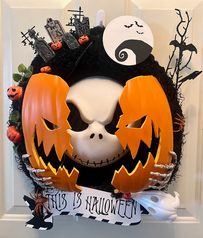 🎃Early Halloween Sale 💀Scary spooky pumpkin wreath🔥Buy 2 Get Extra 10% OFF & FREE SHIPPING