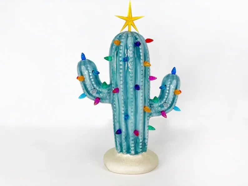 Vintage Christmas Luminous Cactus