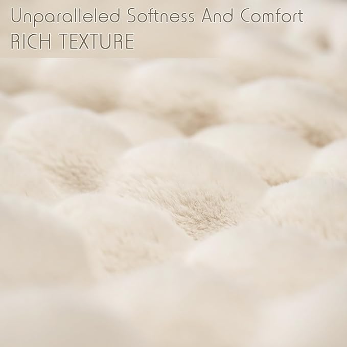 [🔥Final 24-hour Preferential Deal🔥]🎄Popular thickened rabbit plush nap blanket, flannel milk velvet cover blanket