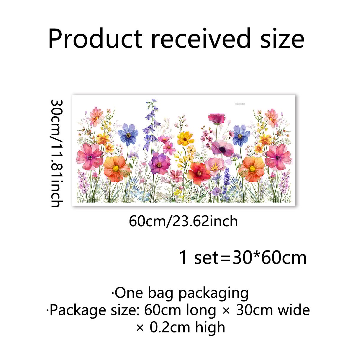 💐49% off this week 💐colorful floral bouquet window sticker🖼️