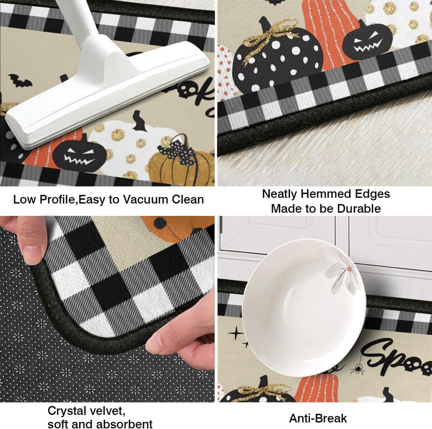 🎃Halloween Kitchen Rugs Sets of 2