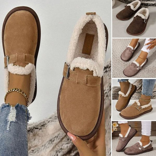 🔥Promotion 48% OFF🔥Women's Plush Round Toe Slip-On Orthopedic Loafers Shoes🔥Buy 2 Free Shipping