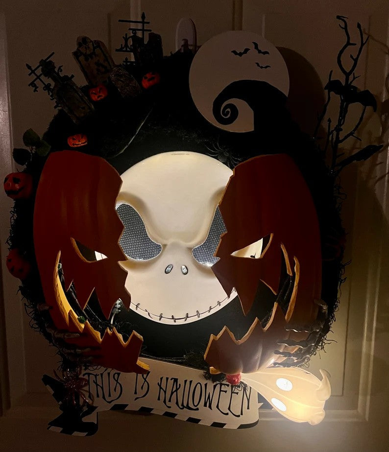 🎃Early Halloween Sale 💀Scary spooky pumpkin wreath🔥Buy 2 Get Extra 10% OFF & FREE SHIPPING
