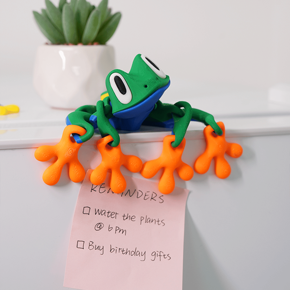 🐸 3D Printed Magnetic Frog Refrigerator Magnet