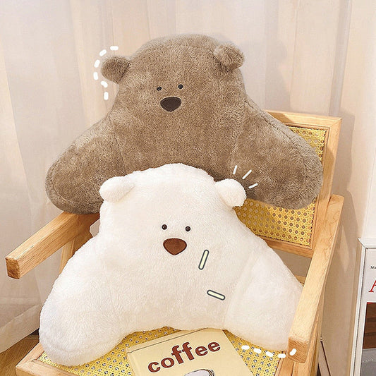 Bear-y Cute Backrest Pillow for Bed