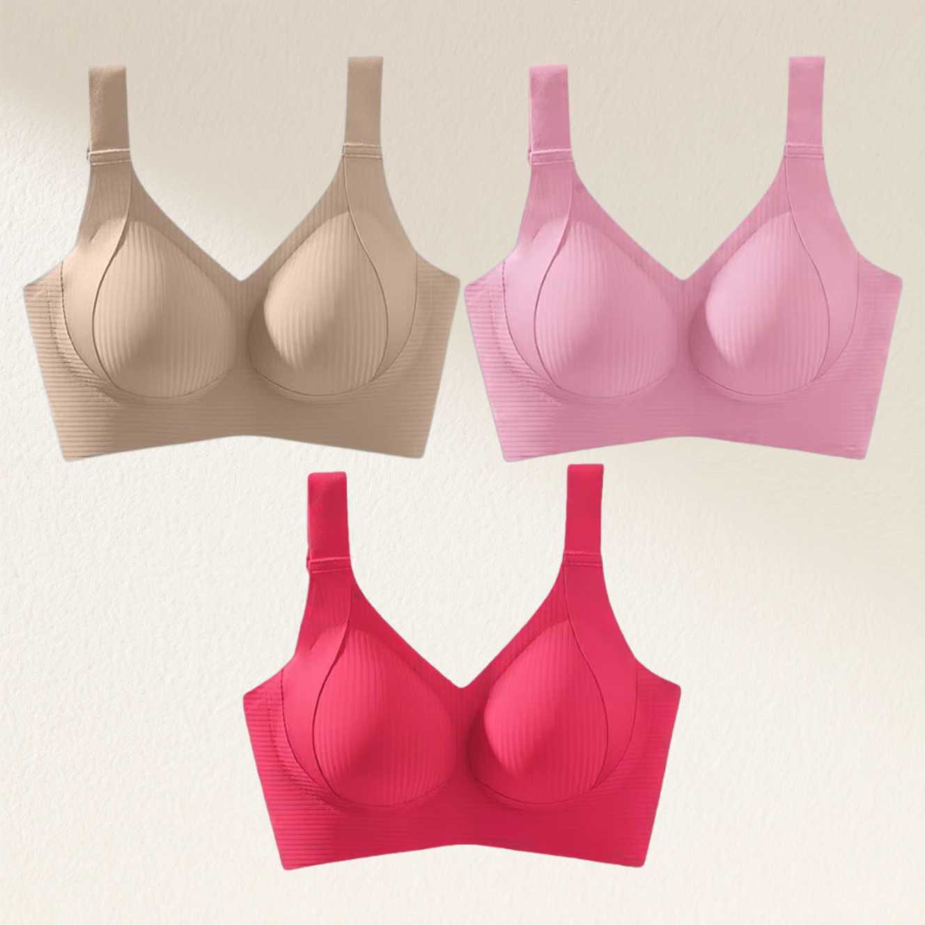🎁 Buy 1 Get 3 Packs🔥Super Firming Wire-Free Bra All-Day Comfort No More Sagging (3-Pack Value Set)