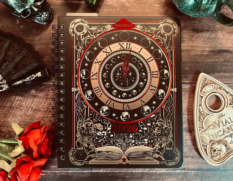 💥📚🧙‍♀️Waiting for the Night 2026 Weekly Planner🧹HARDCOVER BOOK