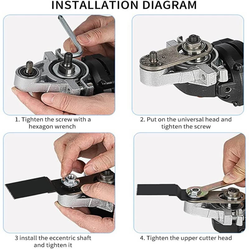 🔥🎁Angle Grinder Converter Set, Angle Grinder Converter Universal Head Adapter, Carbon Steel Angle Grinder to Multi-Tool Converter🔥🔥