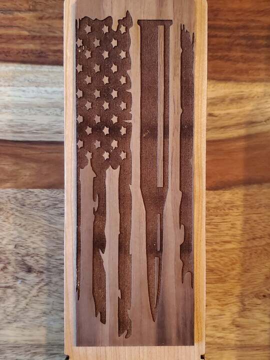 2nd Amendment wooden box