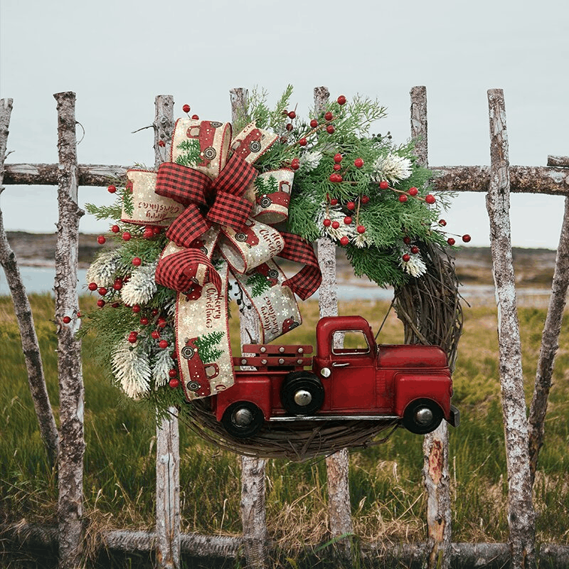 💥50% Off💥Red Truck Christmas Wreath