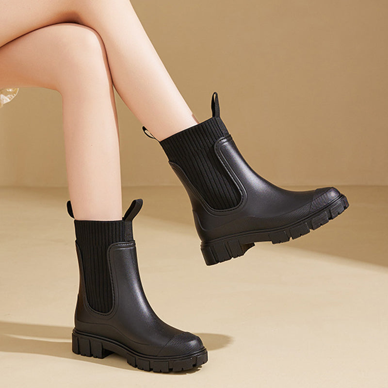 💥Special sale - Waterproof Non-Slip Thick Sole Mid-Calf Boots