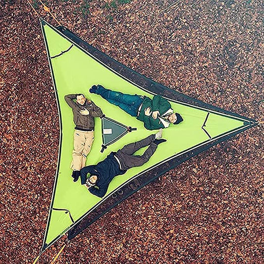 Portable Multiplayer Triangle Hammock