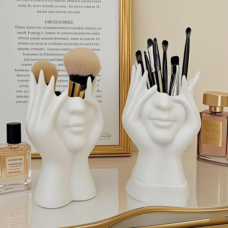 Creative hand-shaped makeup brush holder  flower stand🎁