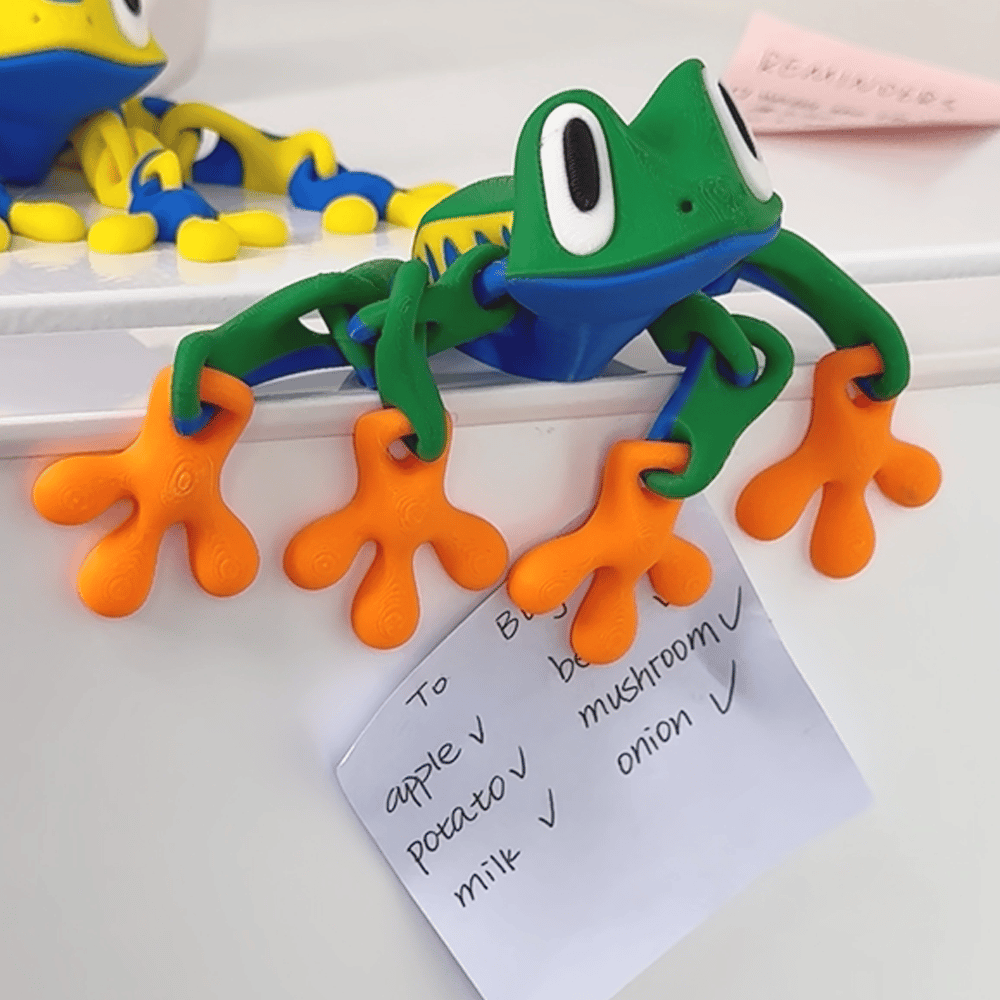 🐸 3D Printed Magnetic Frog Refrigerator Magnet