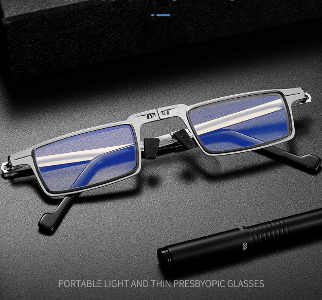 Hot Sell - Ultra Light Titanium Material Screwless Foldable Reading Glasses