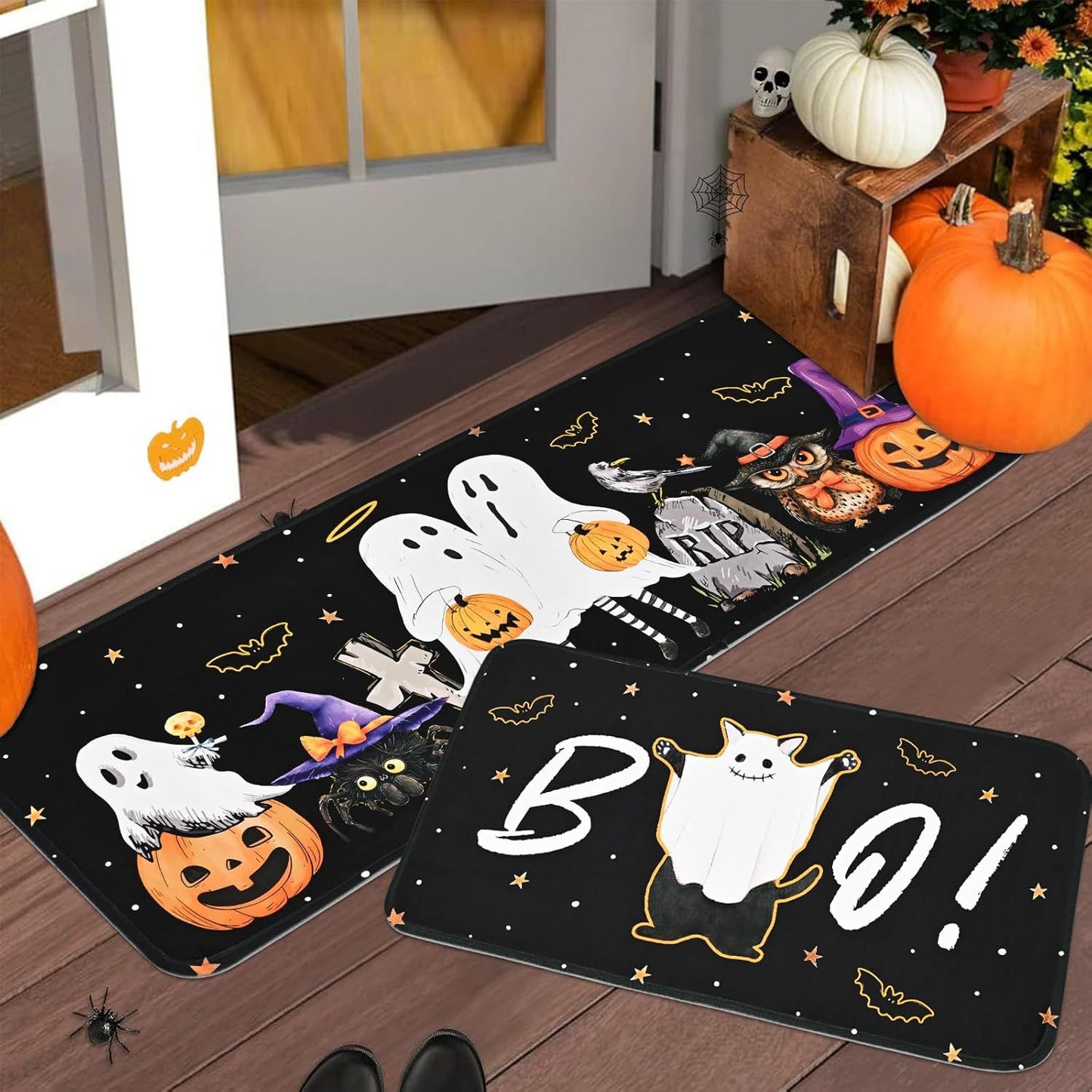 🎃Halloween Kitchen Rugs Sets of 2