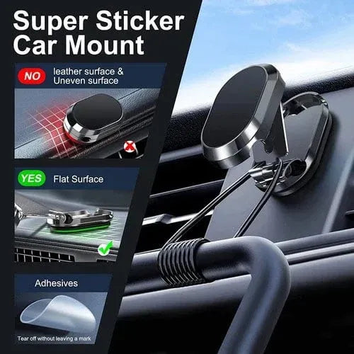 🔥SALE 50% OFF 🔥 Alloy Folding Magnetic Car Phone Holder