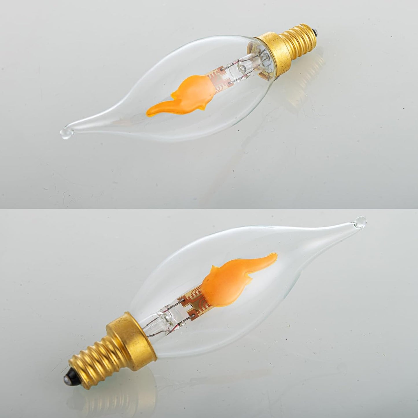🔥E12 LED Flickering Flame Decoration Light Bulbs -Perfect Ambiance for Halloween Christmas