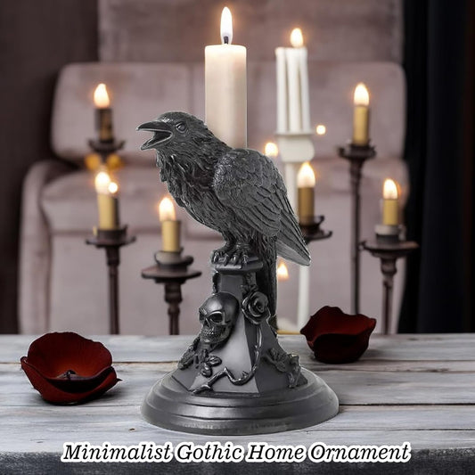 🔥Halloween Hot Sale - Gothic Style Resin Candlestick Figurines