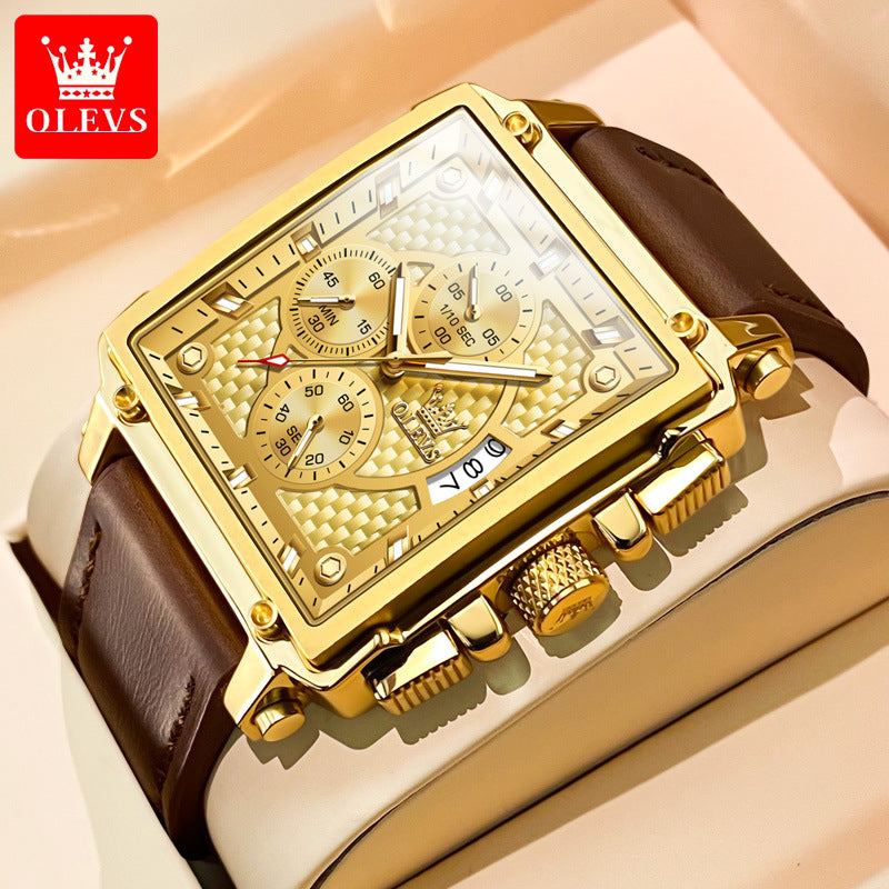 Luxury Diamond Crown Business Automatic Mechanical Watch