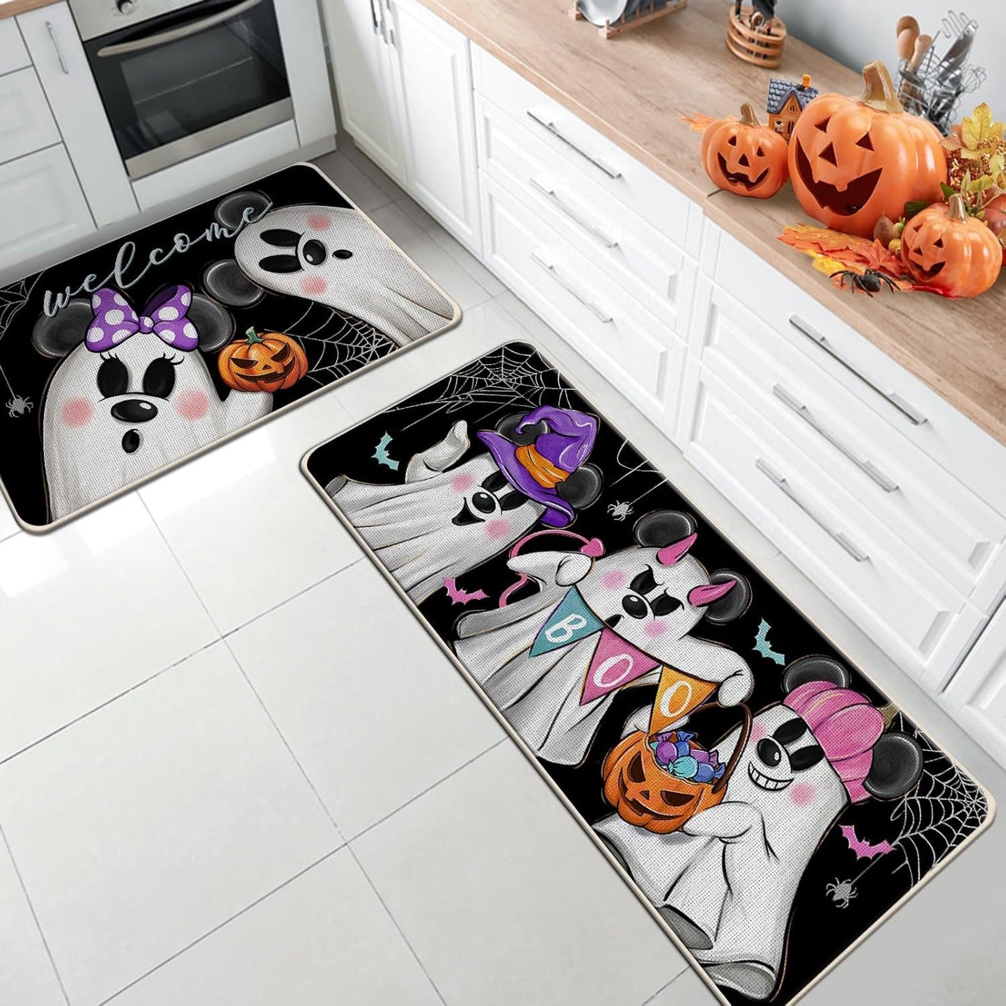 🎃Halloween Kitchen Rugs Sets of 2
