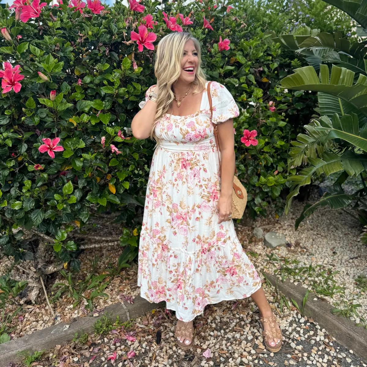 🔥Last Day 49% OFF🌹Romantic Rose Floral Dress