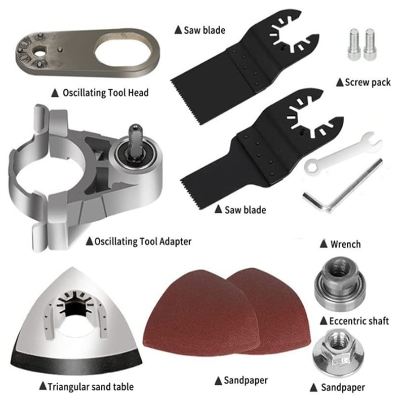 🔥🎁Angle Grinder Converter Set, Angle Grinder Converter Universal Head Adapter, Carbon Steel Angle Grinder to Multi-Tool Converter🔥🔥