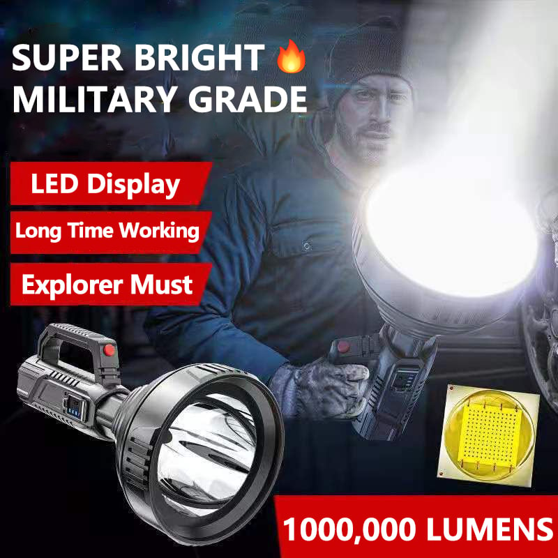 🔥50% OFF🔥New German 1000000 lumens Waterproof Spot Lights Handheld Large searchlight