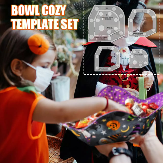 Bowl Cozy Template Cutting Ruler Set - 2PCS (With Instructions)