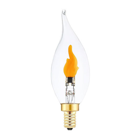 🔥E12 LED Flickering Flame Decoration Light Bulbs -Perfect Ambiance for Halloween Christmas