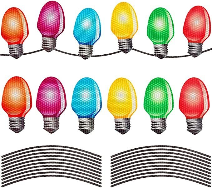 Magnet Reflective Light Bulb Decorations