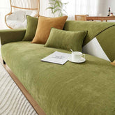 Solid Color Chenille Non-Slip Sofa Cover