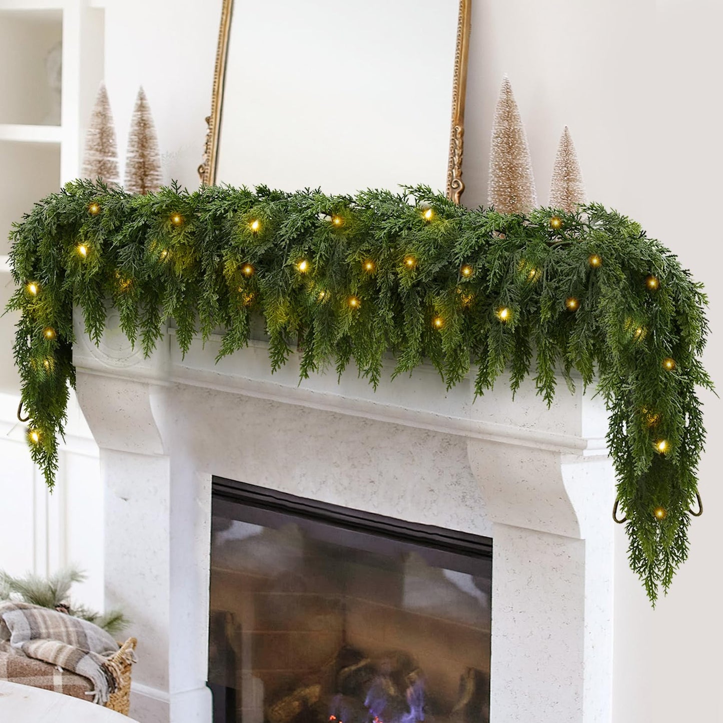 🏆HOT SALE💥 Pre-lit Christmas Cedar Garland