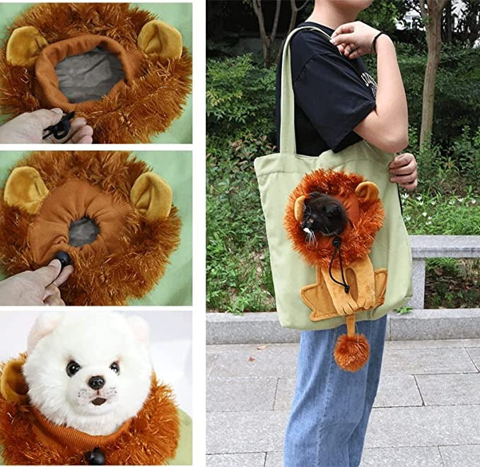 Pet Canvas Shoulder Carrying Bag