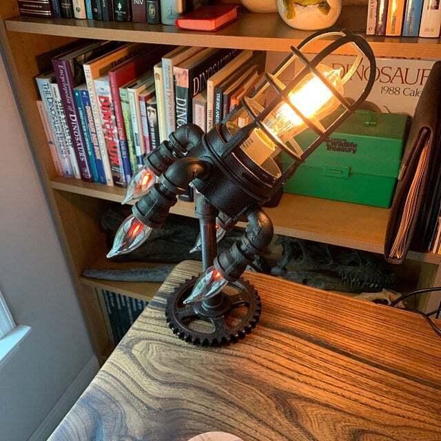 50% OFF | Rockelite Vintage Rocket Ship Lamp