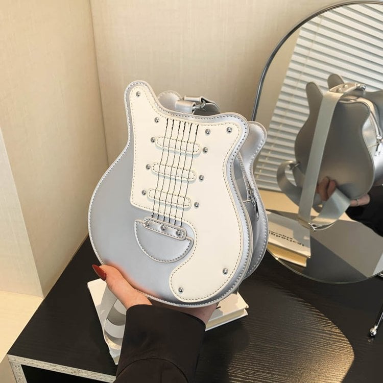 Y2k Style Vintage Guitar Shaped Bag For Girls