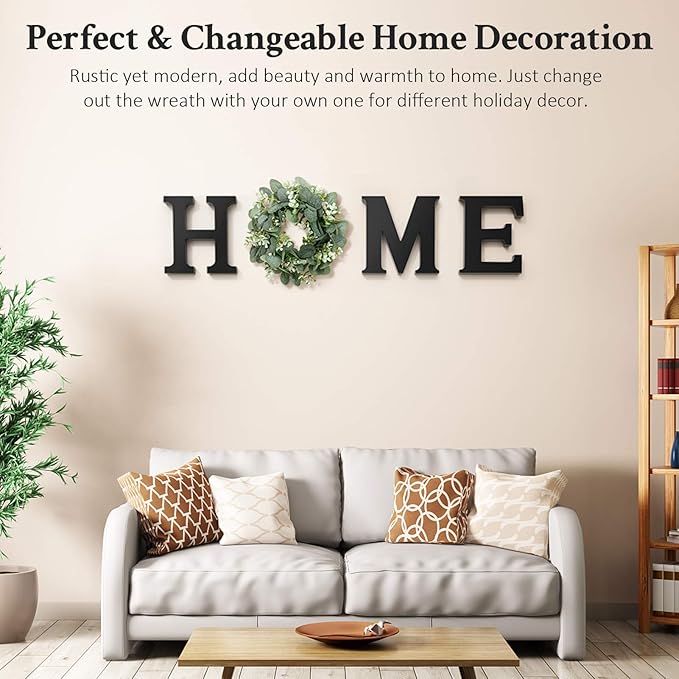 🌸HOME Wooden Letter Sign: Modern Farmhouse Wall Decor