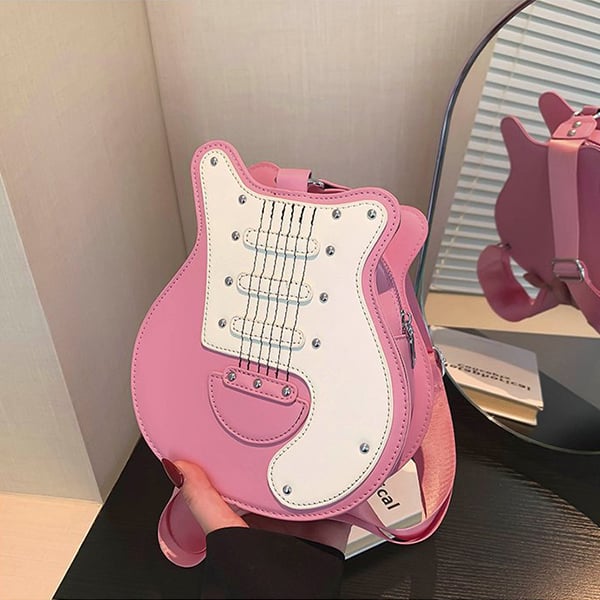 Y2k Style Vintage Guitar Shaped Bag For Girls