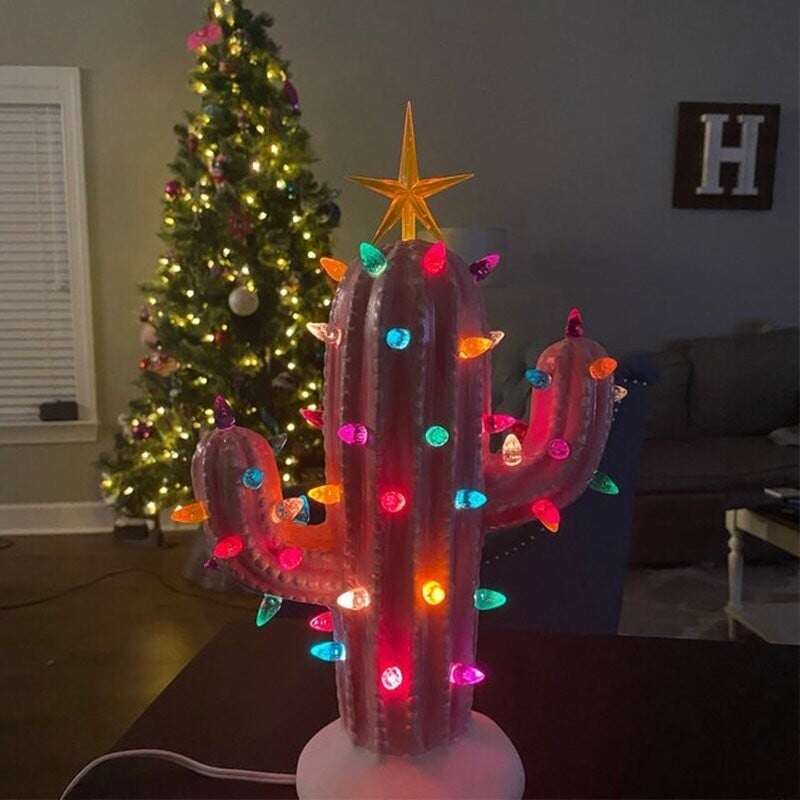 Vintage Christmas Luminous Cactus