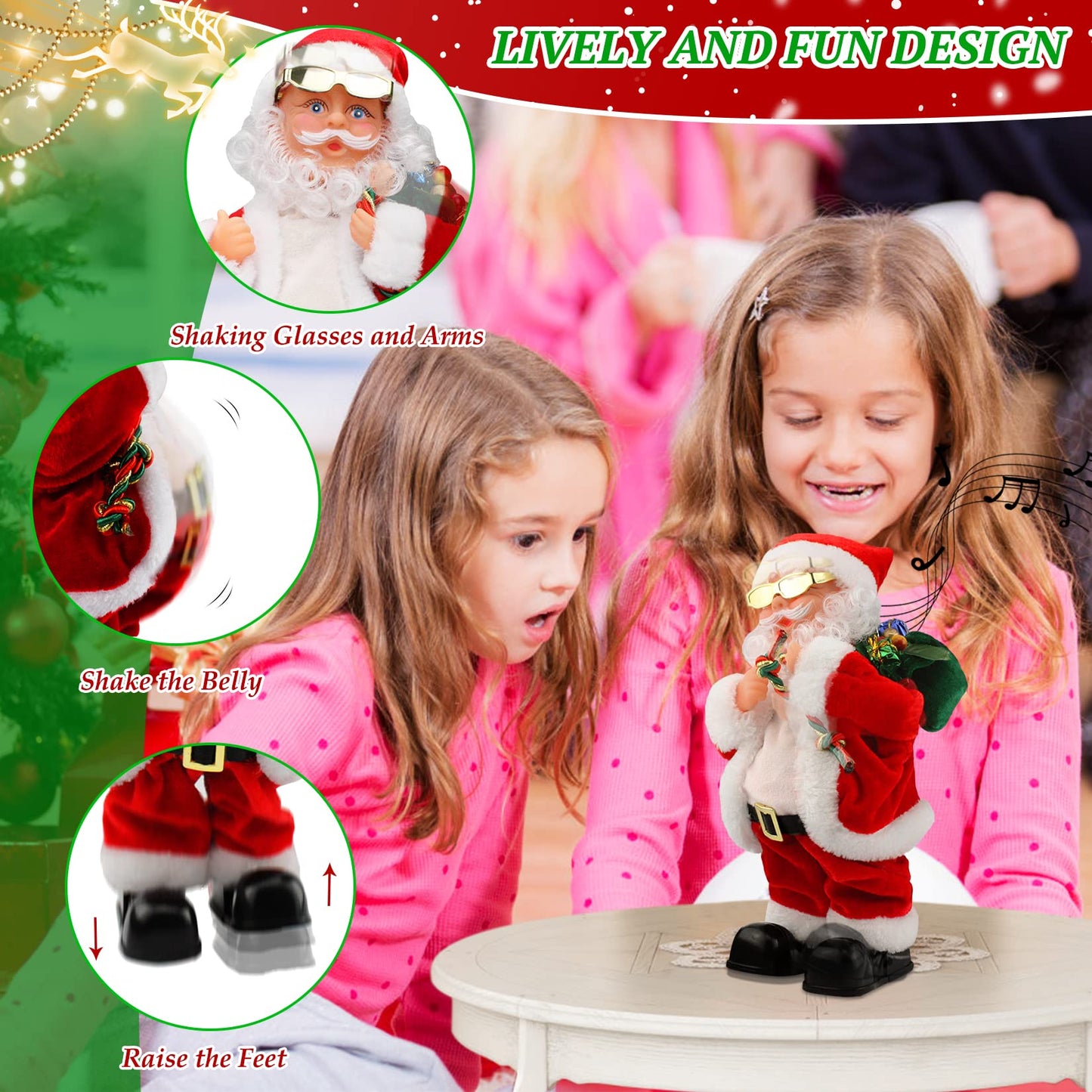 Electric Dancing Music Santa Claus