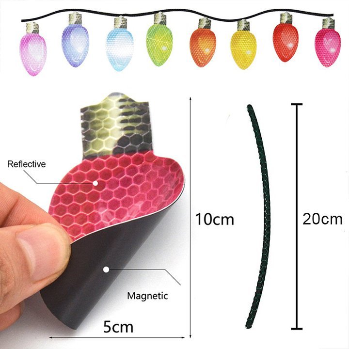 Magnet Reflective Light Bulb Decorations