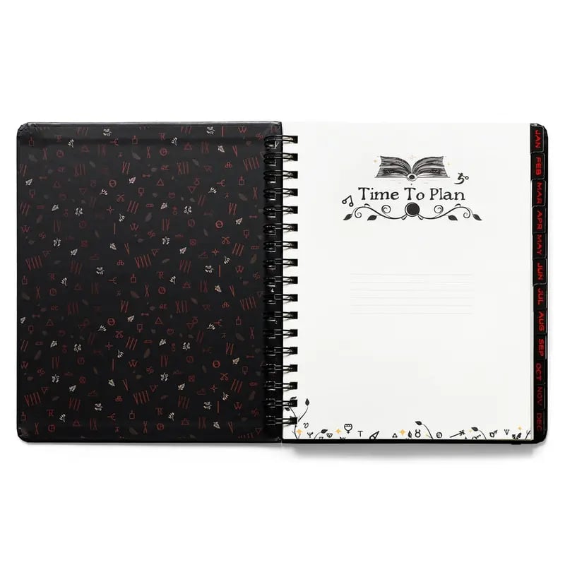 💥📚🧙‍♀️Waiting for the Night 2026 Weekly Planner🧹HARDCOVER BOOK