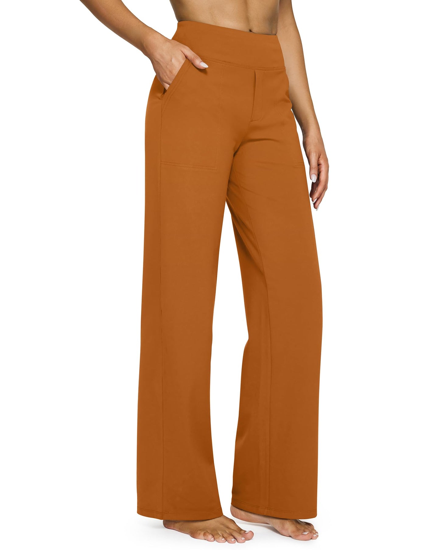 🔥🔥Women's High Waist Stretch Casual Yoga Wide Leg Pants
